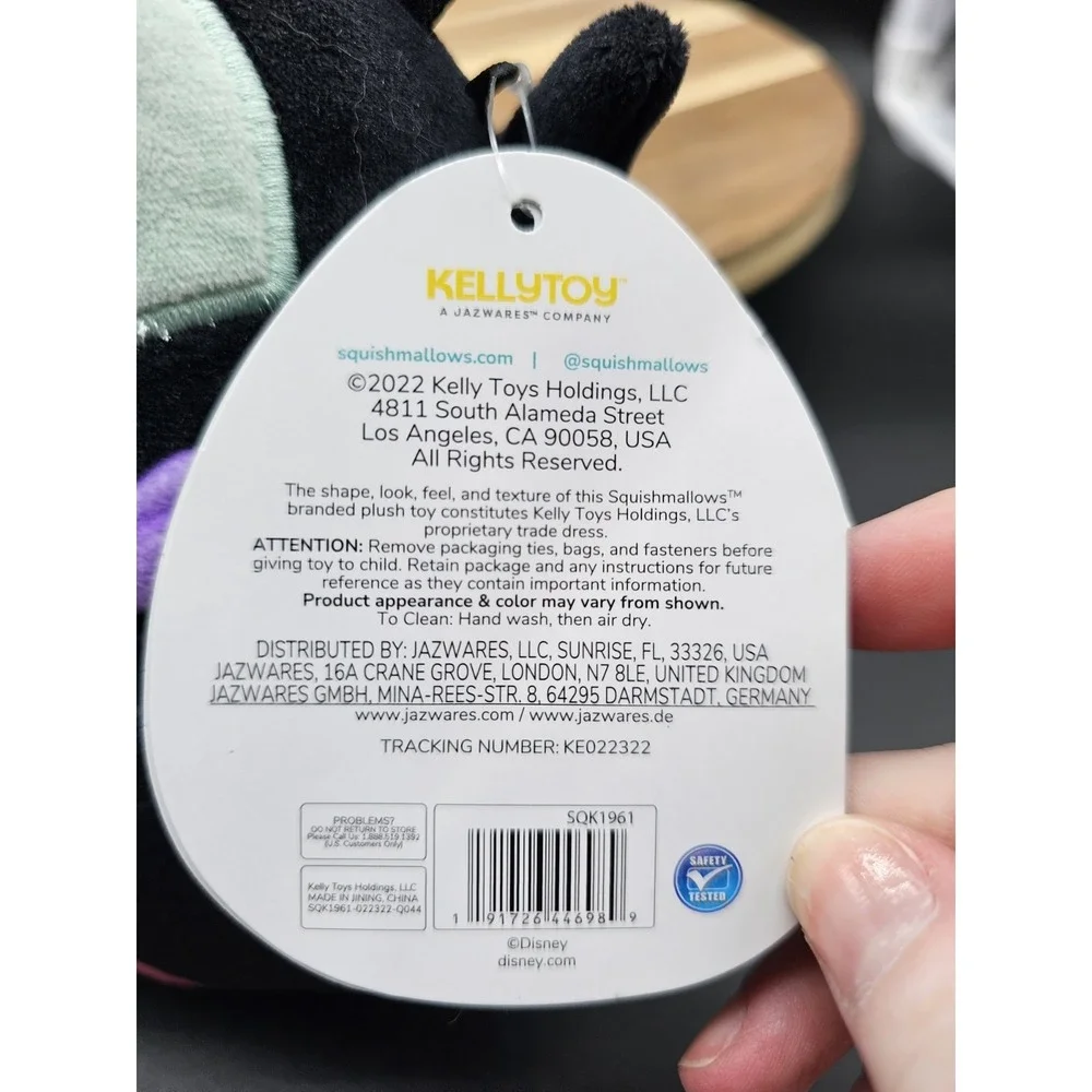 NEW! Squishmallows Disney Maleficent 8-Inch‎ Plush NWT Sleeping Beauty